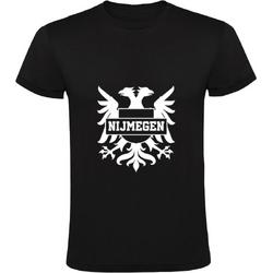 Nijmegen | Kinder T-shirt 116 | Zwart | Voetbal | Stadswapen | Gelderland | Embleem